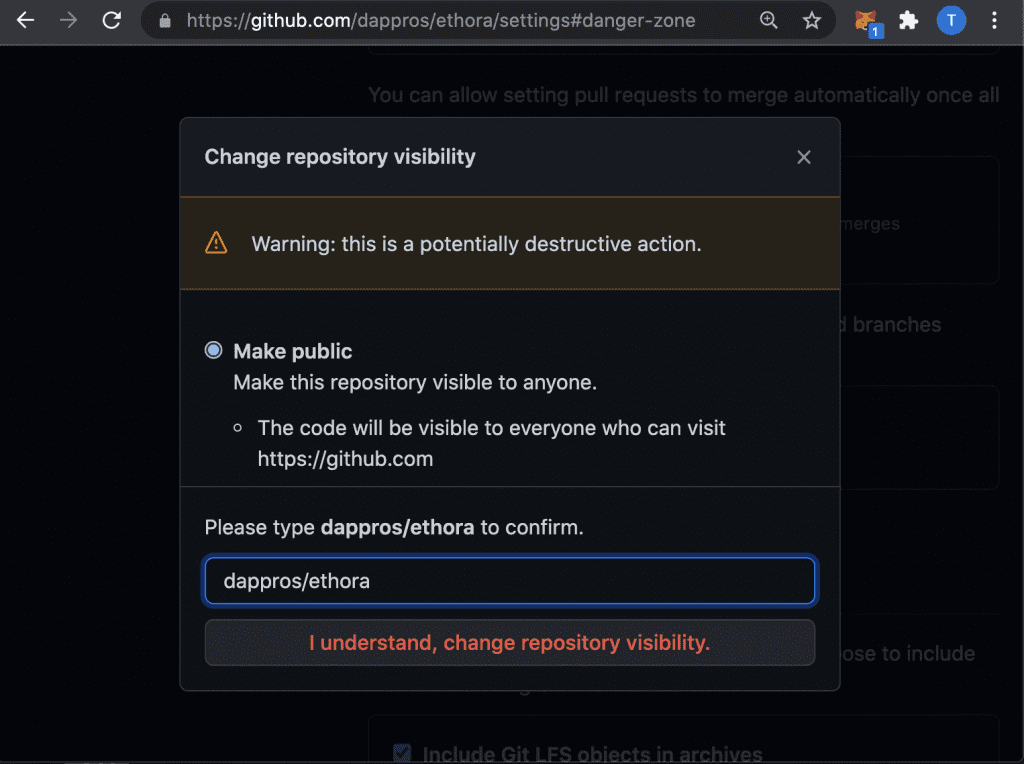 Ethora_github_making_public – Dappros Ethora