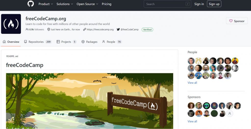 freeCodeCamp GitHub